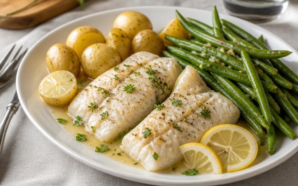 Slow Cooker Lemon Garlic Fish recipe photo