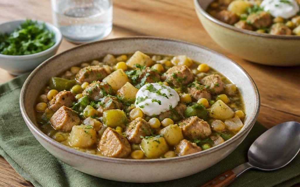 Salsa Verde Chicken Hash recipe photo