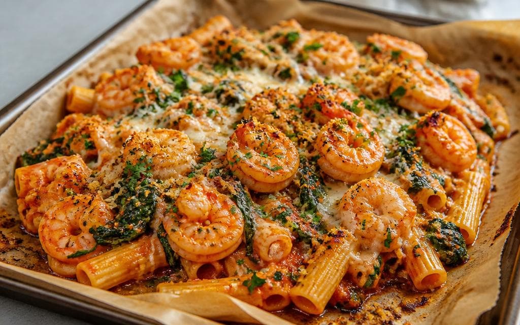 Creamy Shrimp and Spinach Pasta recipe photo