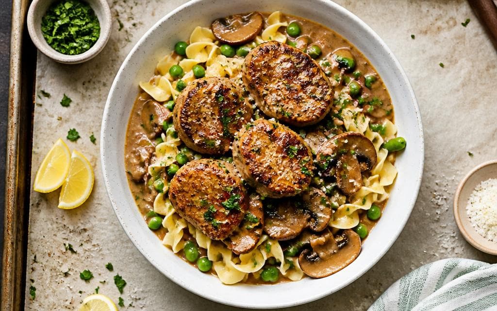 Paprika Pork Medallions with Mushroom-Red Wine Pan Sauce recipe photo